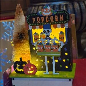 World Market Handcrafted LED Laser Cut Halloween Popcorn Booth